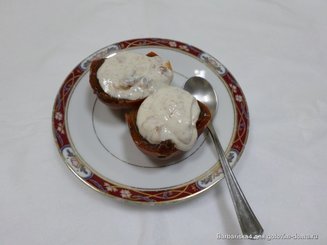 Хурма , фаршированная творогом