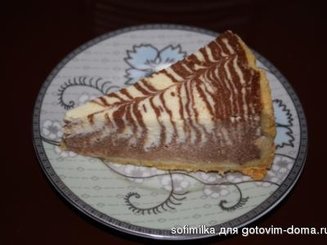 Творожный пирог "Зебра"