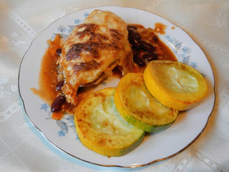 Фасолевая запеканка с куриной грудкой