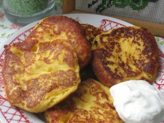 Тыквенные панкейки на кукурузной муке