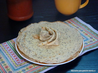 Французские маковые блинчики