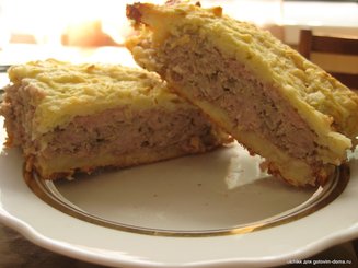Кабачковый пирог с мясным фаршем
