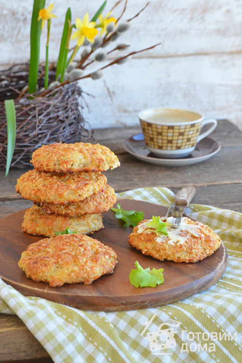 Творожные лепешки с квашеной капустой