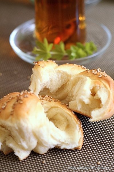 Турецкие хлебные булочки с сезамом фото к рецепту 4