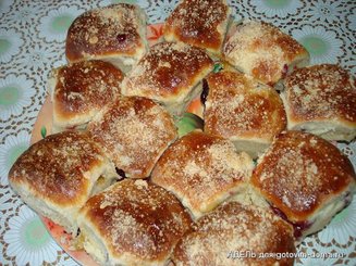 Булочки с наполнителем и посыпкой
