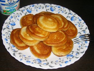 Оладьи на кефире (без яиц)