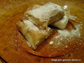Яблочные рулетики из лаваша