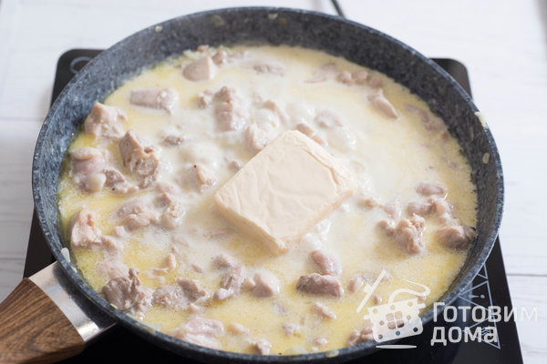Тыква, фаршированная курицей и сыром (запеченная в духовке) фото к рецепту 7