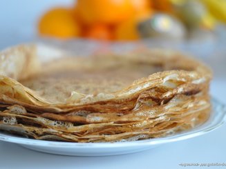 Заварные блины на кефире