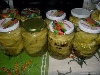 Кабачки маринованные по-болгарски