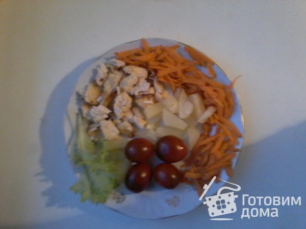 Салат с курицей и мятой фото к рецепту 1