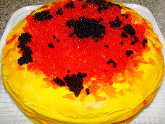 Икра красная фальшивая (для оформления тортов и салатов)