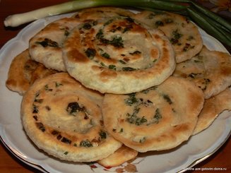 Катлама - Узбекские луковые лепёшки