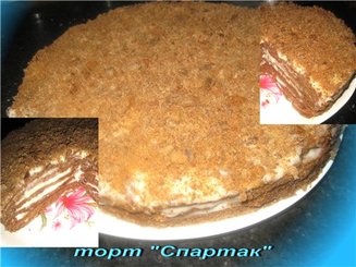 Торт "Спартак" (на медовике)