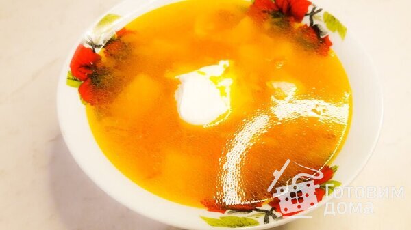 Гороховый суп с куриным филе фото к рецепту 12