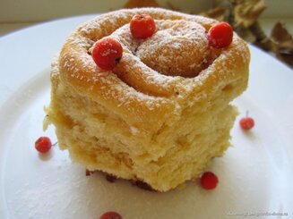 Тыквенно-медовые булочки-улитки с корицей