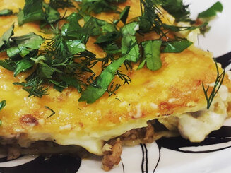Каннеллони с мясной начинкой