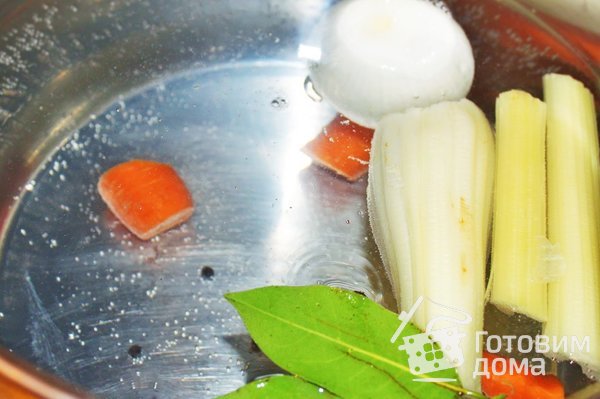Салат из Осьминога с картофельным крем-супом  и  белым сельдереем фото к рецепту 5
