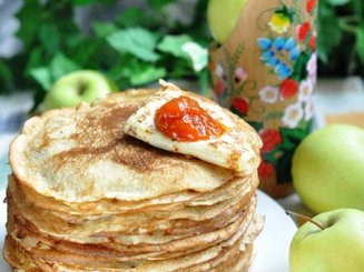 Заварные блины на кефире