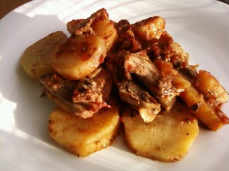 Фрах таген - курица с картофелем по-арабски