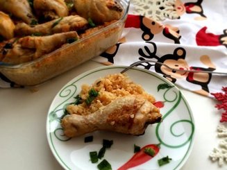 Курица с рисом в вине