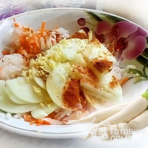 Лёгкий салат из редьки по-корейски