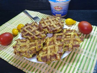 Кабачковые вафли