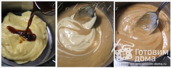 Блинный торт с кремом из маскарпоне и ягодным соусом фото к рецепту 3