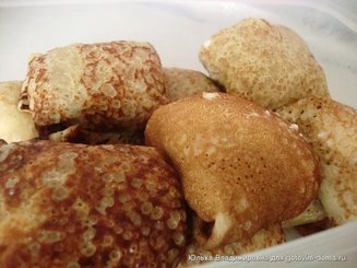 Заварные блины на кефире