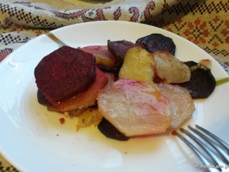 Гарнир из картофеля и свеклы