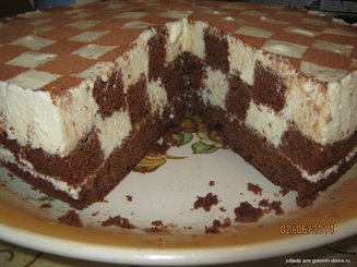 Торт "Шахматная доска"