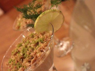 Чизкейк из лосося с лаймом