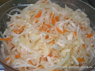 Капуста хрустящая квашеная