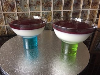 Творожная панна котта с клубничным кули
