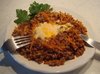 Гречка с морковью и яйцом