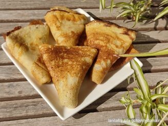 Блинчики с корицей и сахаром
