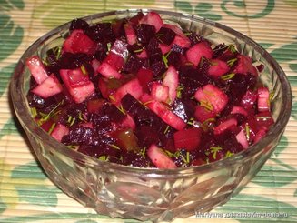 Салат из свеклы и огурцов