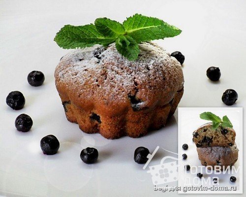 Кексы, и с черникой тоже фото к рецепту 4