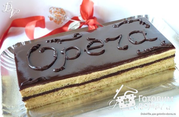 L&#039; Opéra Cake - Торт &quot;Опера&quot; фото к рецепту 14