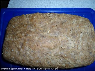 Ржаной хлеб на квасном сусле.