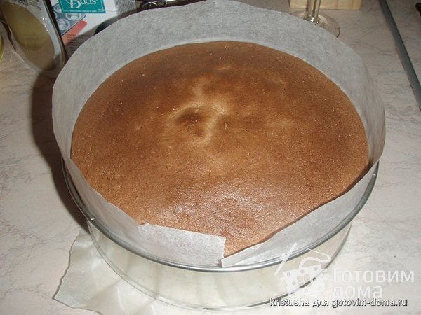 Яблочный торт с карамельным баварским муссом