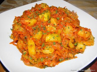 Кабачки тушёные