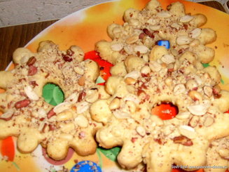 Песочное кольцо с арахисом