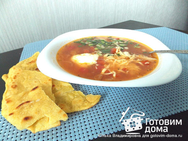 Мексиканский пряный суп с курицей фото к рецепту 1