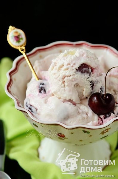 Мороженое с йогуртом и черешней (вишней) фото к рецепту 2