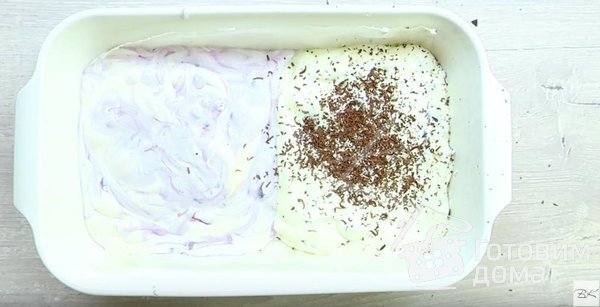 Мороженое сливочное с черникой и шоколадной крошкой фото к рецепту 3