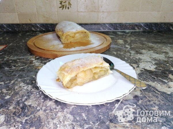 Яблочный штрудель фото к рецепту 9