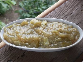Десертный соус из ревеня