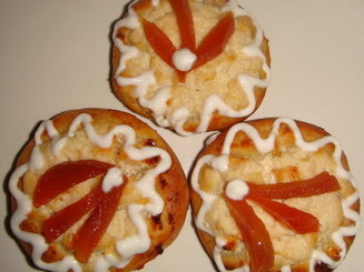 Ватрушки с творогом, яблоками и корицей