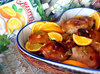 Запеченное филе куриного бедра в остром апельсиновом маринаде.